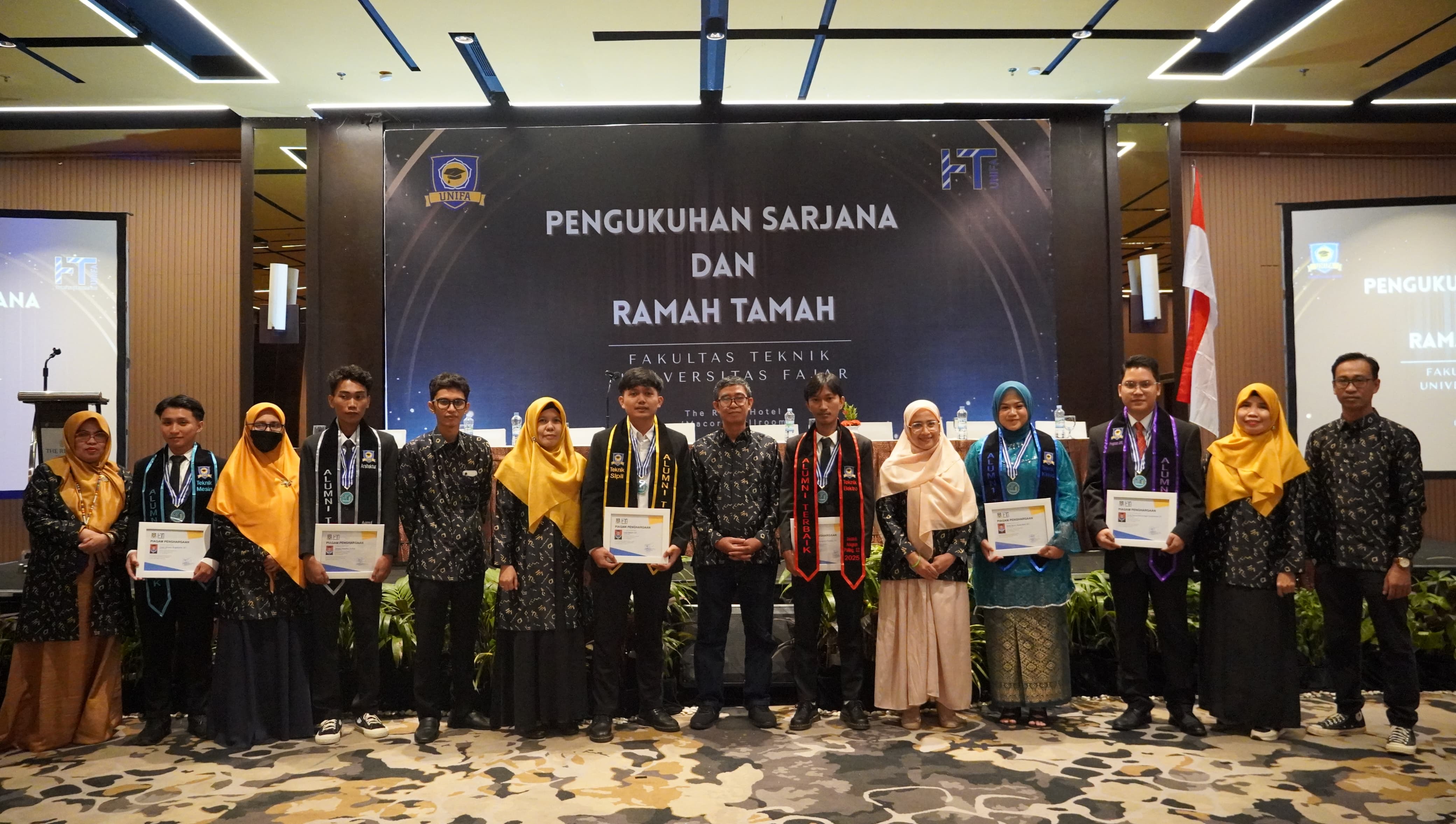Malam Ramah Tamah Fakultas Teknik UNIFA, 83 Lulusan Ikuti Prosesi Yudisium