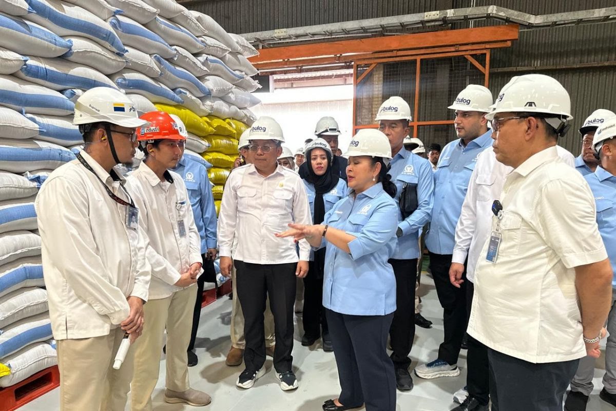 " Komisi IV DPR RI Tinjau Bulog Makassar : Stok Beras Sulsel Capai 500 Ribu Ton"